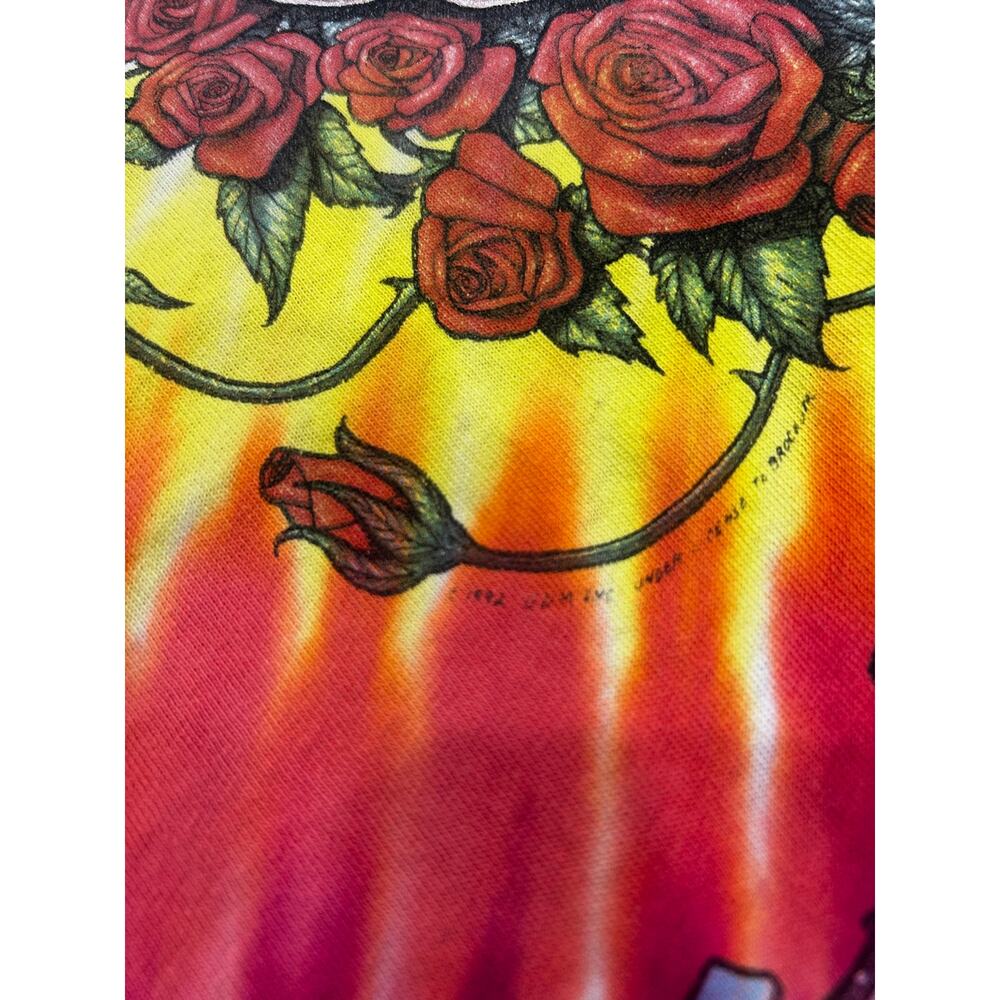 Vintage 1992 Grateful Dead Space Your Face Tie Dye Shirt Size Large - Picture 7 of 9